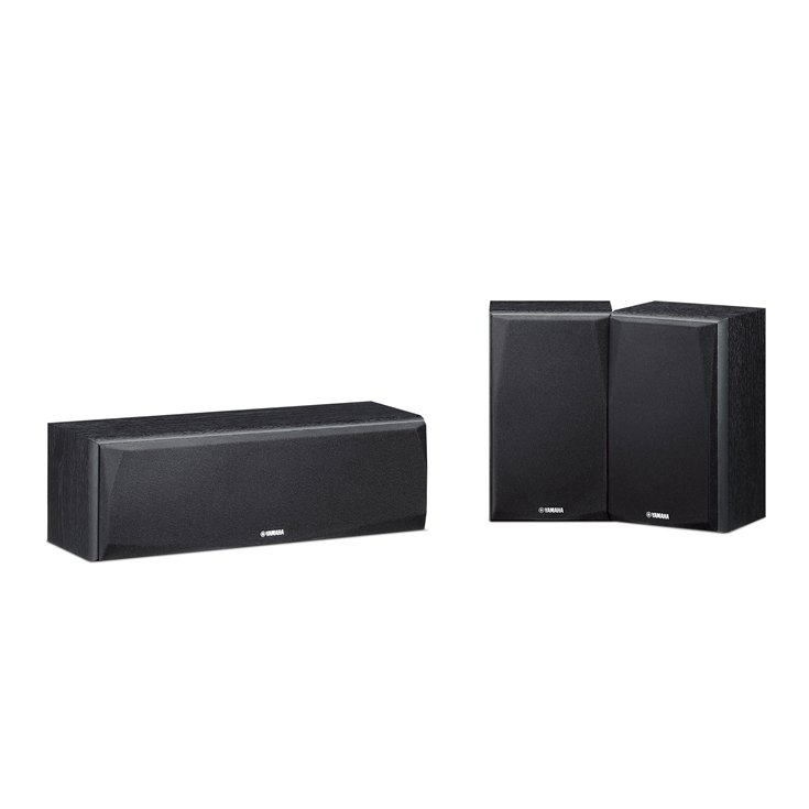 Yamaha NSP51BL Paquete de 2 altavoces sonido envolvente y un central.